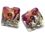 10108904 - Seven Cranberry Treasure Pillow Beads