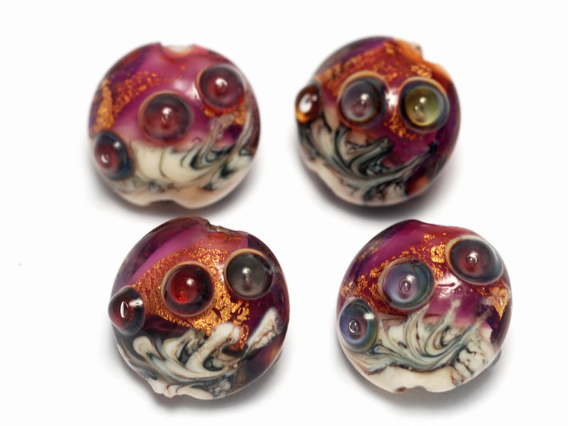 grace lampwork beads artisan handmade glass beads SRA