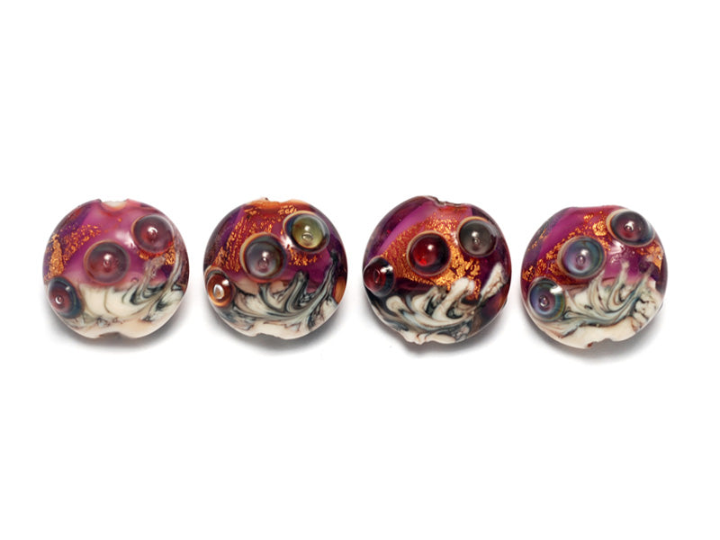 grace lampwork beads artisan handmade glass beads SRA