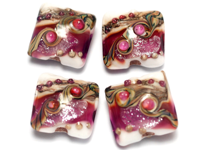 grace lampwork beads artisan handmade glass beads SRA