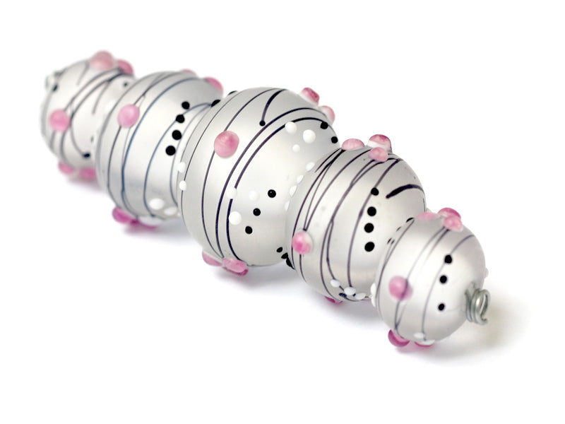 grace lampwork beads artisan handmade glass beads SRA