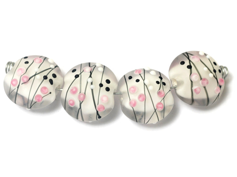 10109612 - Four Champagne Party Lentil Beads