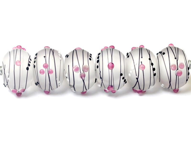 10109621 - Six Champagne Party Rondelle Beads