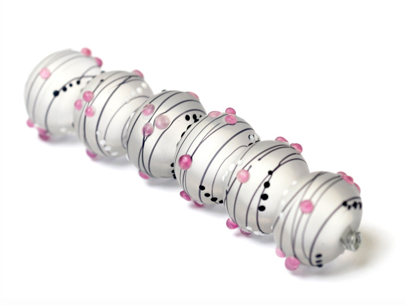 10109621 - Six Champagne Party Rondelle Beads