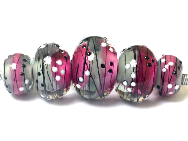 10109711 - Five Diva Party Graduated Rondelle Beads