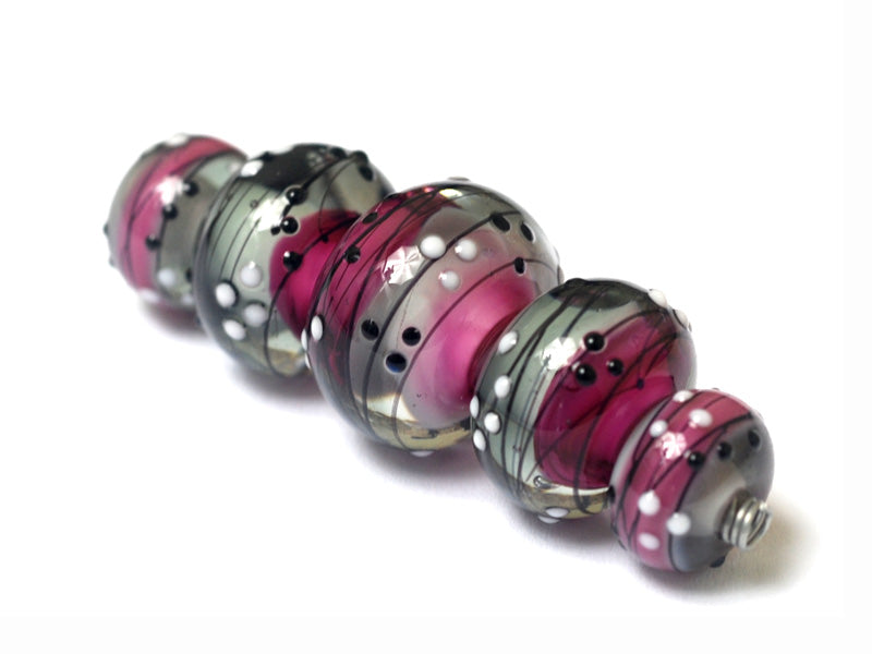 10109711 - Five Diva Party Graduated Rondelle Beads