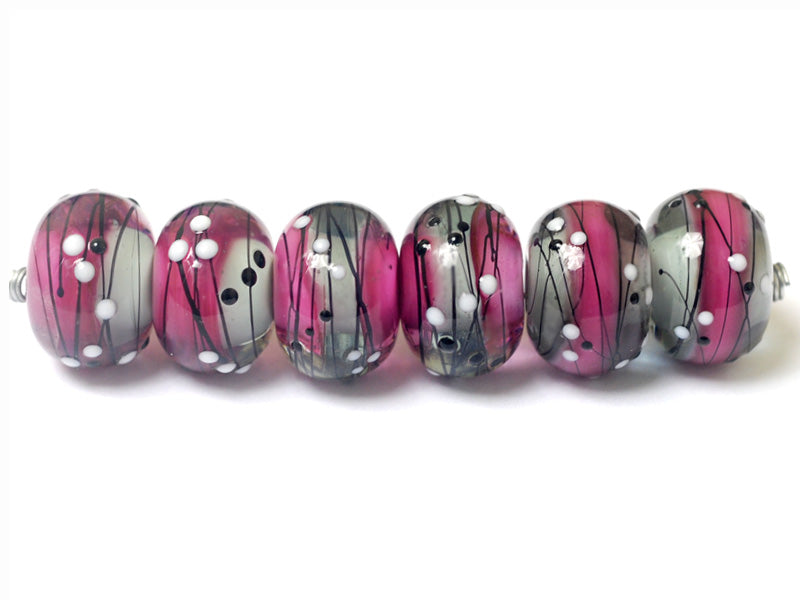 10109721 - Six Diva Party Rondelle Beads