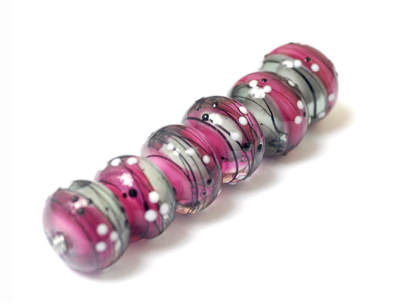 10109721 - Six Diva Party Rondelle Beads