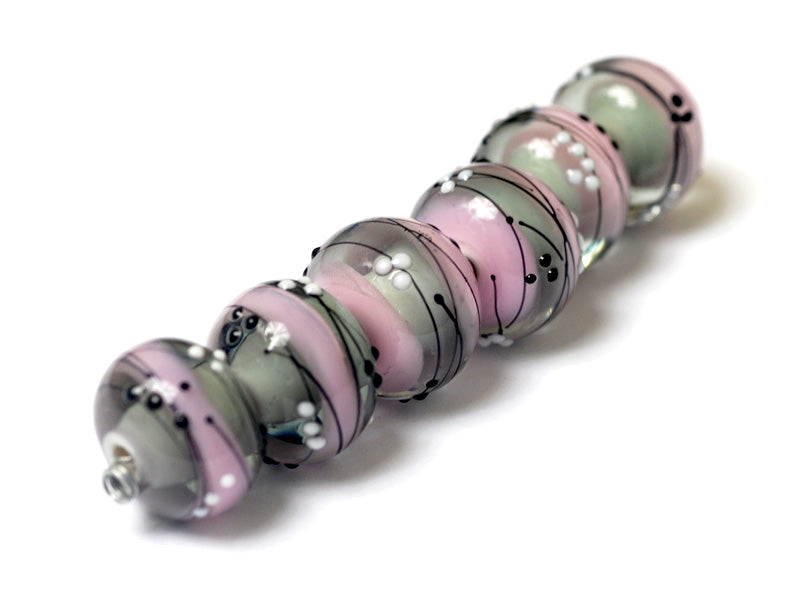 10109821 - Six Princess Party Rondelle Beads