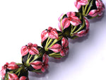 10110307 - Five Pink Iris Crystal Beads