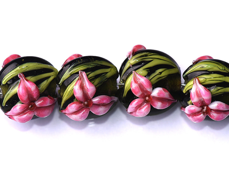 grace lampwork beads artisan handmade glass beads SRA