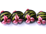 grace lampwork beads artisan handmade glass beads SRA