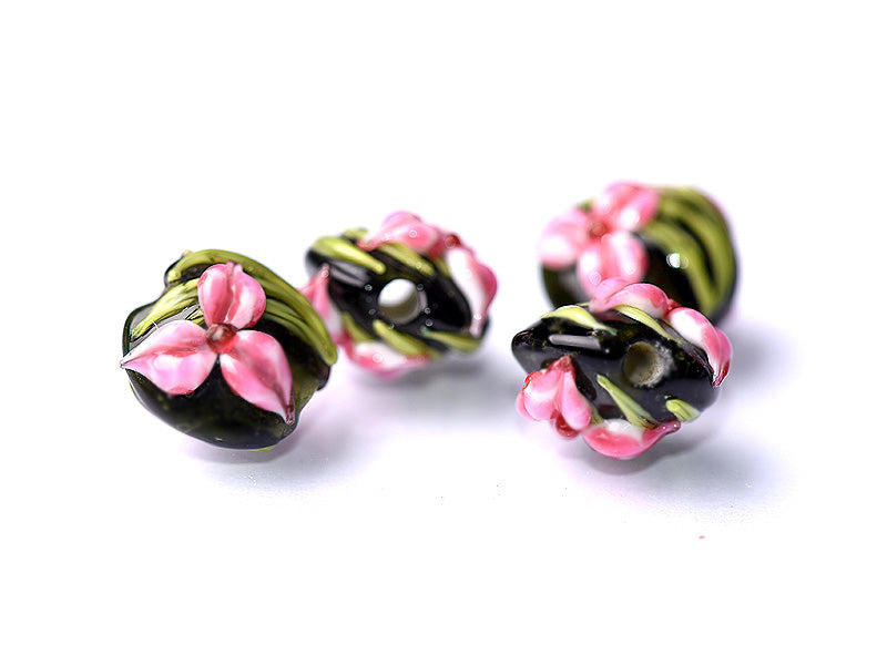 grace lampwork beads artisan handmade glass beads SRA