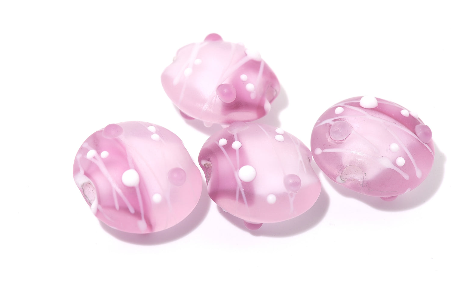 10110512 - Four Matte Slumber Party Lentil Beads