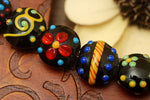grace lampwork beads artisan handmade glass beads SRA