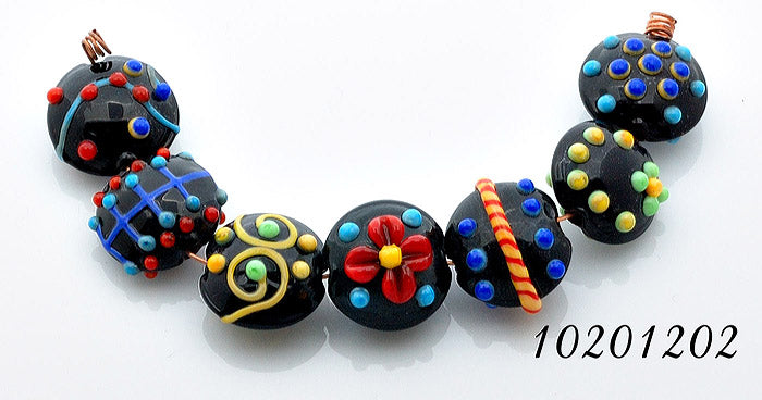 grace lampwork beads artisan handmade glass beads SRA