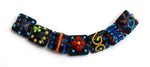 10201204 - Seven Black Based Fiesta Lentil Beads