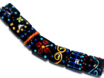 10201204 - Seven Black Based Fiesta Lentil Beads