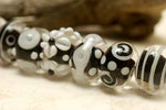 grace lampwork beads artisan handmade glass beads SRA