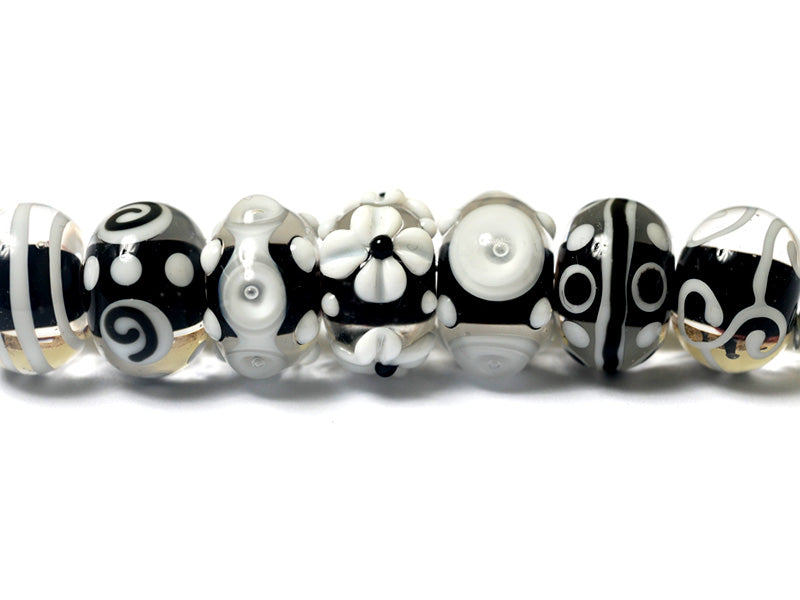 grace lampwork beads artisan handmade glass beads SRA