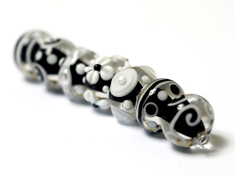 grace lampwork beads artisan handmade glass beads SRA