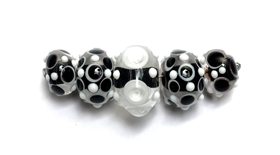 grace lampwork beads artisan handmade glass beads SRA