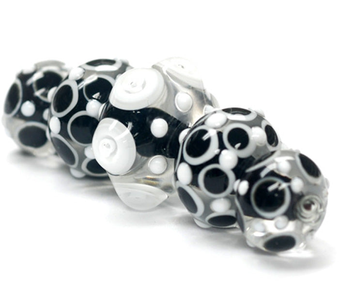grace lampwork beads artisan handmade glass beads SRA