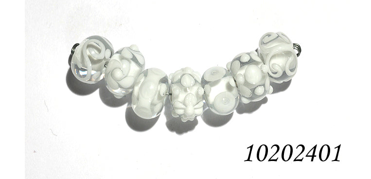 grace lampwork beads artisan handmade glass beads SRA