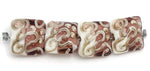 10203114 - Four Amethyst/White Pillow Beads