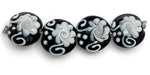 10204212 - Four Midnight Garden Lentil Beads