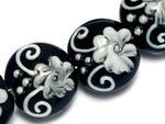 10204212 - Four Midnight Garden Lentil Beads