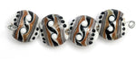 10204512 - Four Sophisticated Trio Lentil Beads