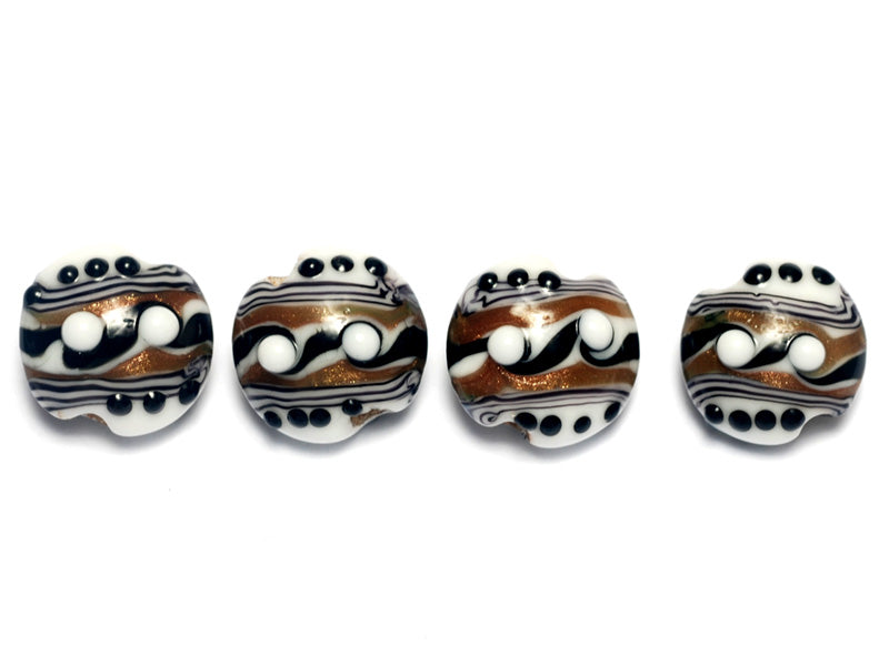 10204512 - Four Sophisticated Trio Lentil Beads