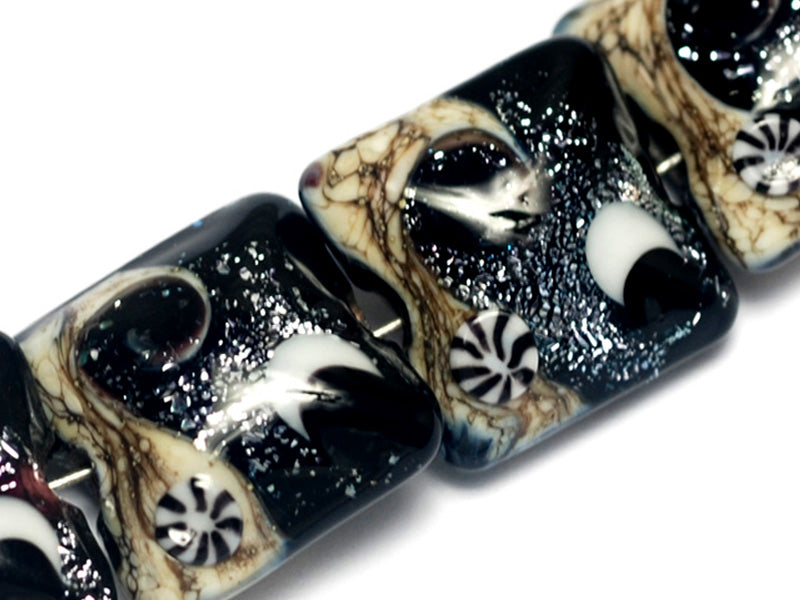 grace lampwork beads artisan handmade glass beads SRA