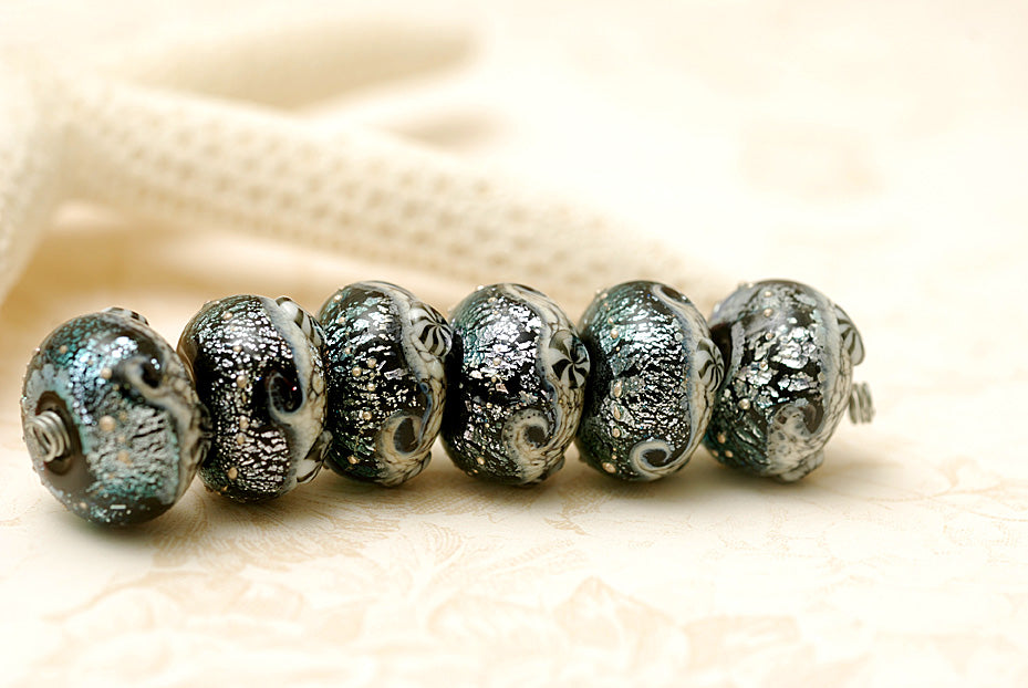 grace lampwork beads artisan handmade glass beads SRA
