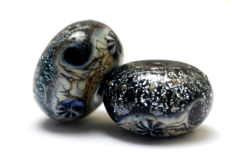 grace lampwork beads artisan handmade glass beads SRA