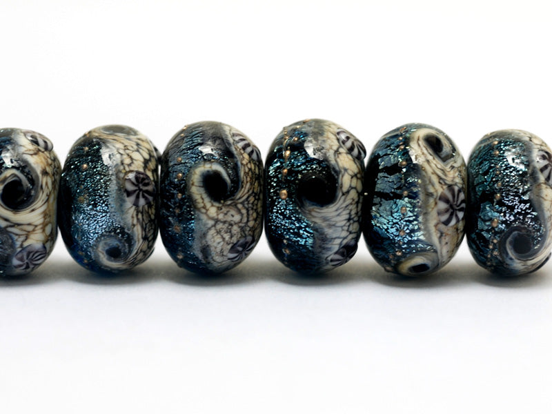 grace lampwork beads artisan handmade glass beads SRA