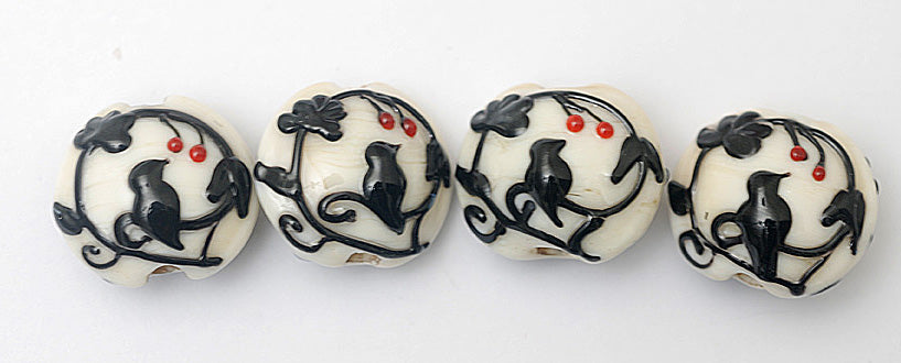 10204912 - Four Tranquility Vines Opaque Lentil Beads