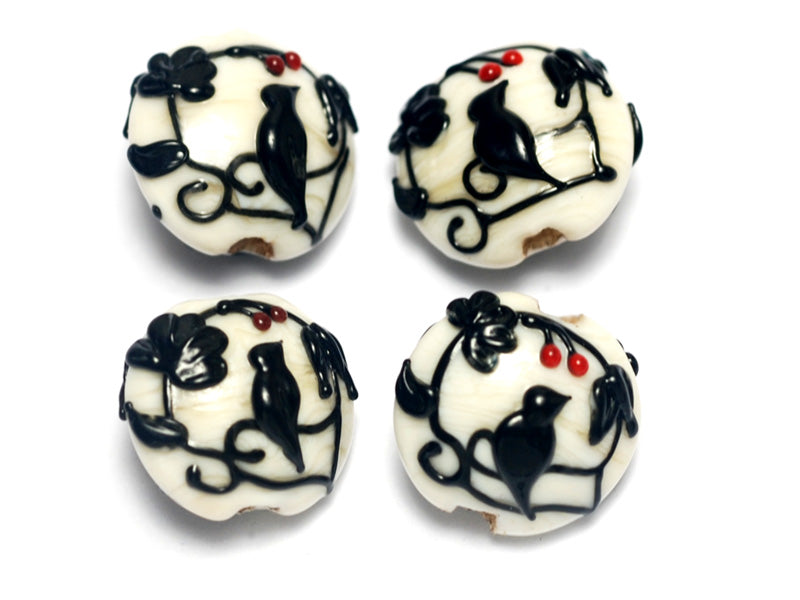 10204912 - Four Tranquility Vines Opaque Lentil Beads