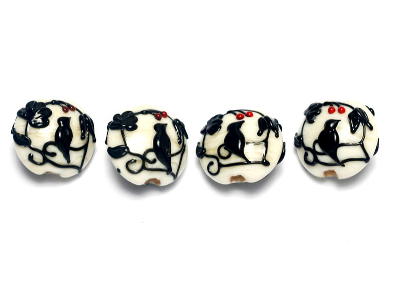 10204912 - Four Tranquility Vines Opaque Lentil Beads