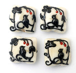 10204914 - Four Tranquility Vines Opaque Pillow Beads