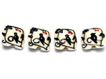 10204914 - Four Tranquility Vines Opaque Pillow Beads