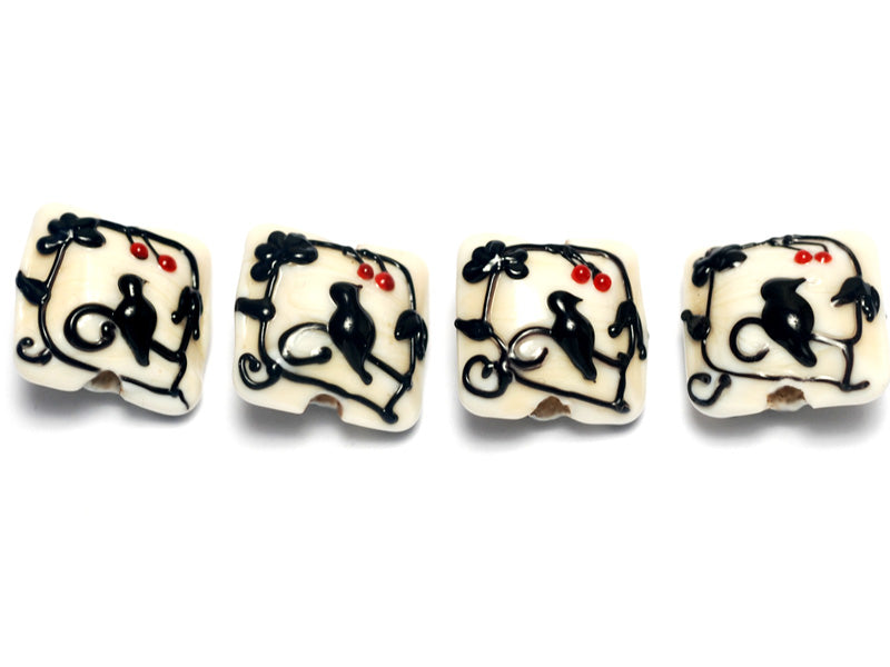 10204914 - Four Tranquility Vines Opaque Pillow Beads