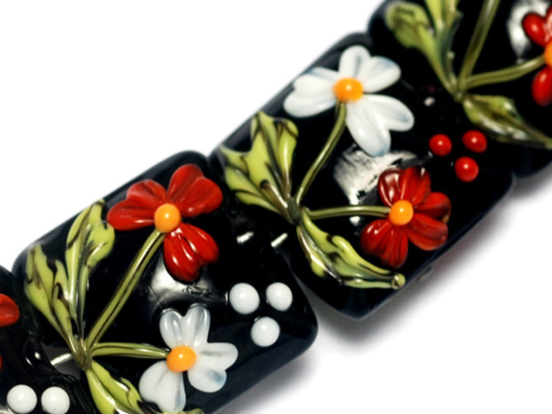 grace lampwork beads artisan handmade glass beads