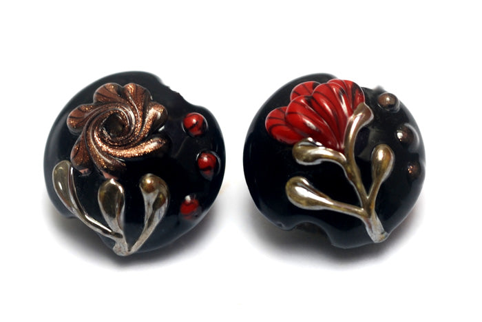 grace lampwork beads artisan handmade glass beads SRA