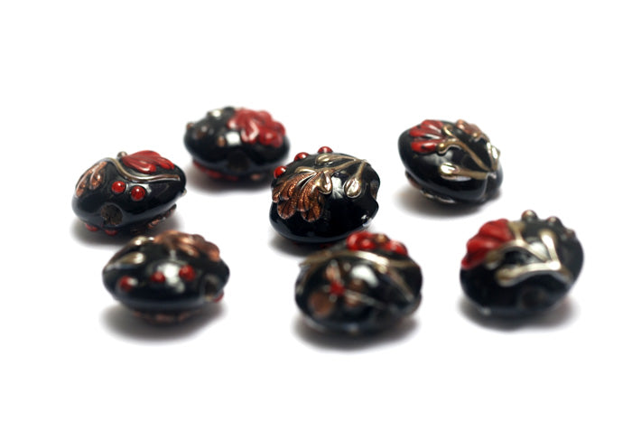 grace lampwork beads artisan handmade glass beads SRA