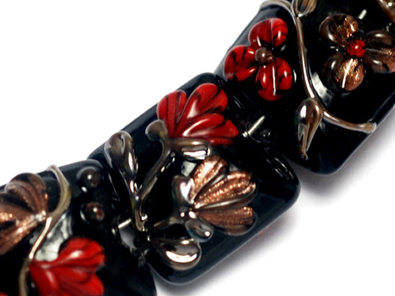 10205204 - Seven Copper Shadow Pillow Beads