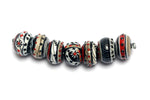 10205301 - Seven Dakota Quilt Rondelle Beads