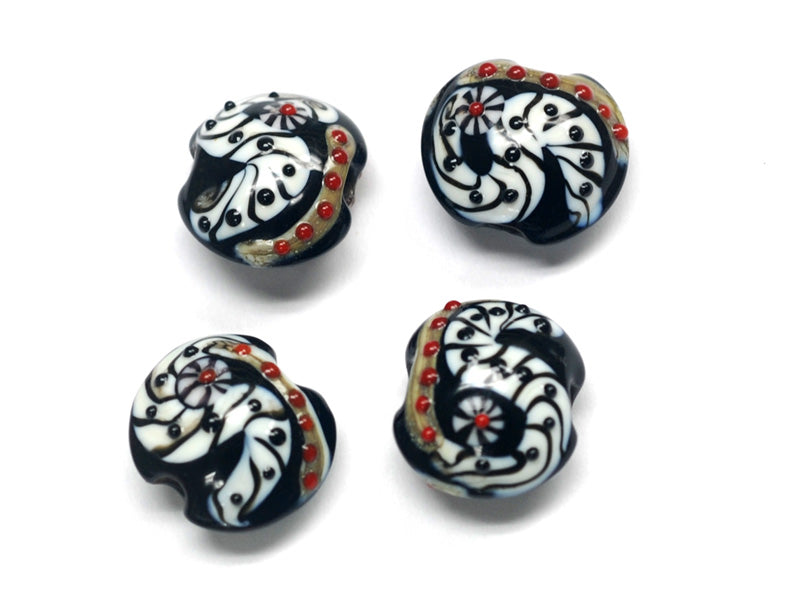 grace lampwork beads artisan handmade glass beads SRA
