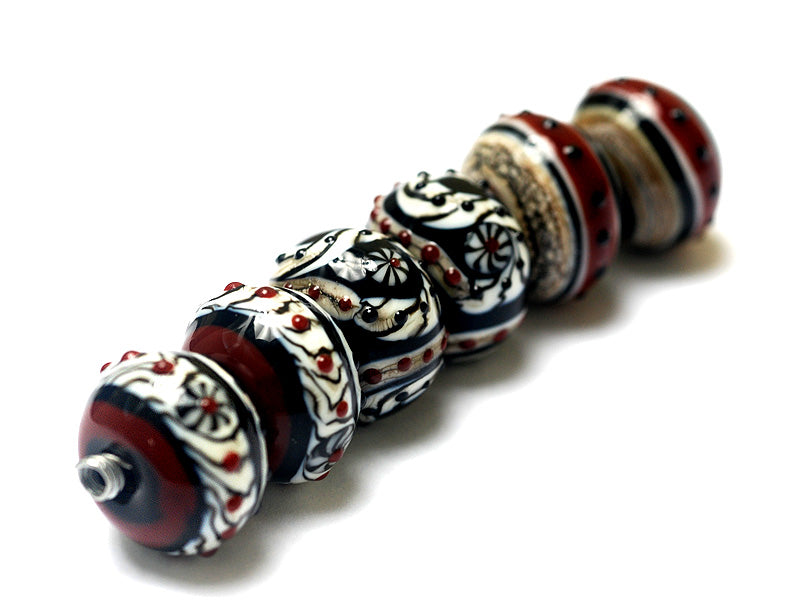 grace lampwork beads artisan handmade glass beads SRA
